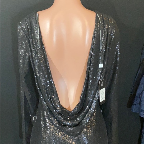 NWT TADASHI SHOJI Sequin Evening Cocktail Dress - Picture 9 of 11